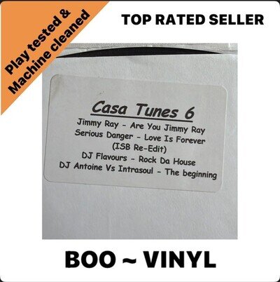 Various Artists Casa Tunes 6 12" White Label Vinyl Record - Speed Garage VG+ /M