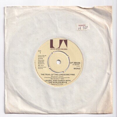 (AL56) Laurel & Hardy with The Avalon Boys, The Trail Of Th- 1975 - 7 inch vinyl