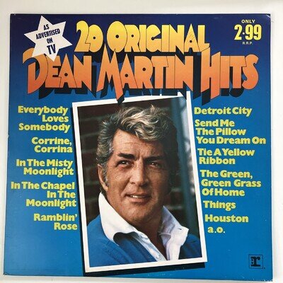20 Original Dean Martin Hits Vinyl Lp Album Record Best Of Greatest Hits EX/VG+