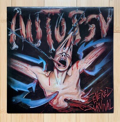 Autopsy Severed Survival 12” vinyl 1989 1st release near Mint condition