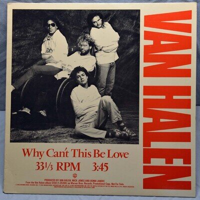 VAN HALEN Why Can't This Be Love US 1986 PROMOTIONAL COPY Warner Bros PRO-A-2453