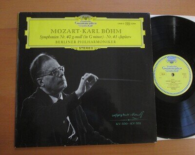 SLPM 138 815 Mozart Symphony no. 40 & 41 Karl Bohm DG TULIP Stereo EX/EX