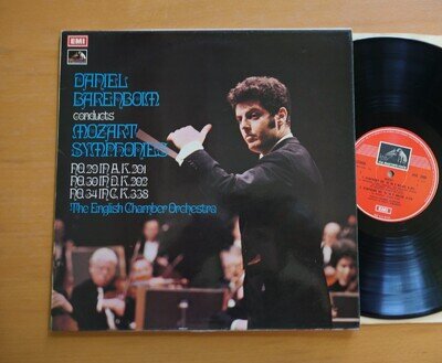 ASD 2806 Daniel Barenboim Conducts Mozart Symphonies 29 30 34 EMI Stereo NM