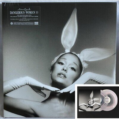 IN HAND!! Ariana Grande Dangerous Woman 10TH ANNIVERSARY PINK CLEAR 2LP 2026 ART