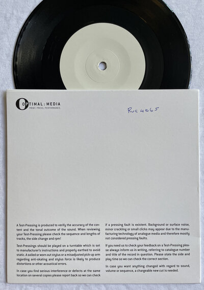 ARCTIC MONKEYS -Don’t Sit Down Cause I’ve Moved The Chair-Rare 7” Test Pressing