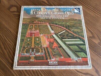 Handel 6 Concerti Grossi Op 6 - LP Archiv Pinnock Vinyl Record Seal on Cover