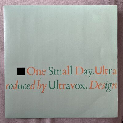 ULTRAVOX / One Small Day 7” Single 1984 Chrysalis vg+/ex