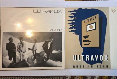 Vg+/Vg+ ULTRAVOX 2 x LP's bundle Vienna and Rage in Eden LP Vinyl Joblot.