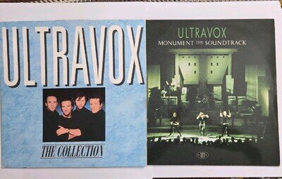 Vg+/Vg+ ULTRAVOX 2 x LP's bundle Monument and The Collection vinyls