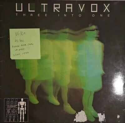 Ultravox Three Into One Vinyl Record VG/G+ ILPS9614 1977