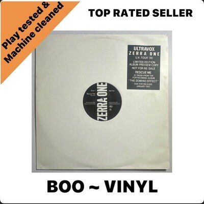 Zerra One ‎– Ultravox Zerra One U.K. Tour ‘86 Limited Edition Album 12" Vinyl EX