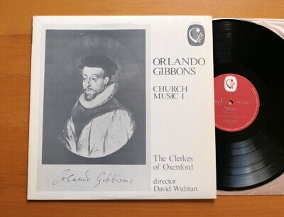VIC-2180 Orlando Gibbons Church Music I Clerkes Of Oxenford Calliope Japan NM