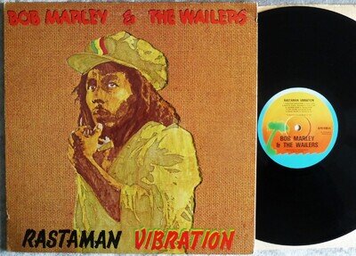 RARE~EX- BOB MARLEY~RASTAMAN VIBRATION~1976 ISLAND UK LP~TEXTURED G/F~REGGAE