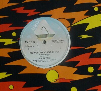 RARE~PHYLLIS HYMAN~YOU KNOW HOW TO LOVE ME~1979 ARISTA UK 12"~DISCO FUNK~VG++