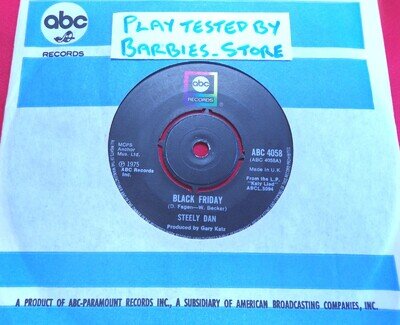 STEELY DAN - Black Friday 7" Vinyl Record VG+