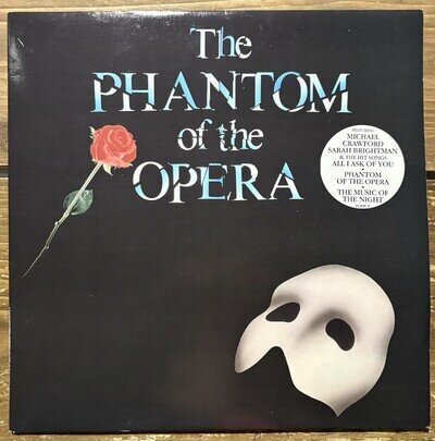 Andrew Lloyd Webber The Phantom Of The Opera VINYL UK 1st Press 1987 Booklet EX