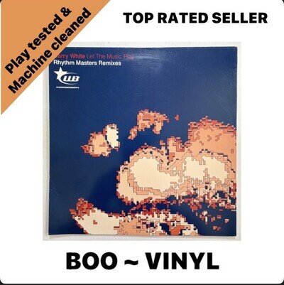 Barry White - Let The Music Play Rhythm Masters Remix Vinyl Record 12” EX / VG+