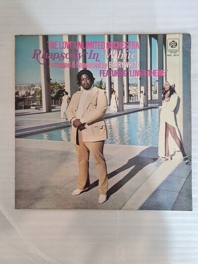 Barry White - Rhapsody In White Vinyl LP UK Press 1974 VG+, Good
