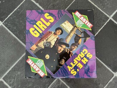 BEASTIE BOYS SHE’S CRAFTY GIRLS ROCK HARD 12 INCH VINYL RECORD 1987 DEF JAM
