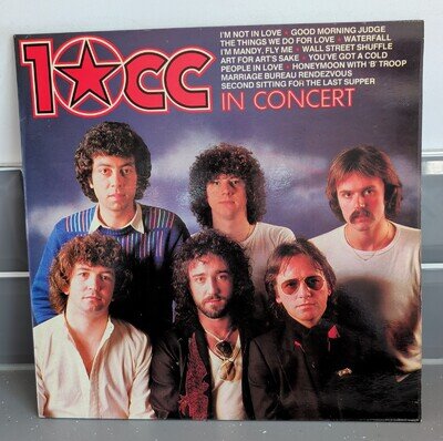 10cc - IN CONCERT 1982 UK 1st VINYL LP PICKWICK CN 2056 A4/B3 EX/VG+