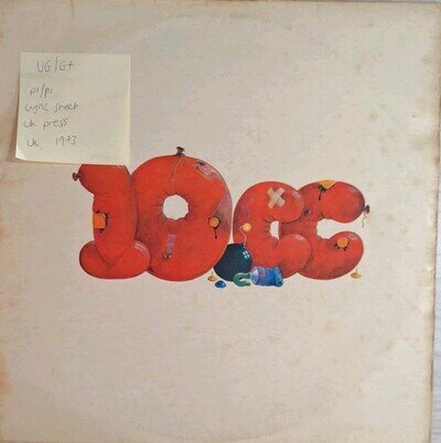 10cc Self Titled Vinyl Record VG/G+ UKAL 1005 1973