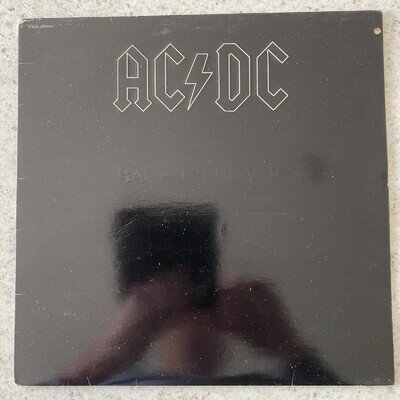 AC/DC, Back In Black - Hard Rock Vinyl LP Record 1980 (K 50735)