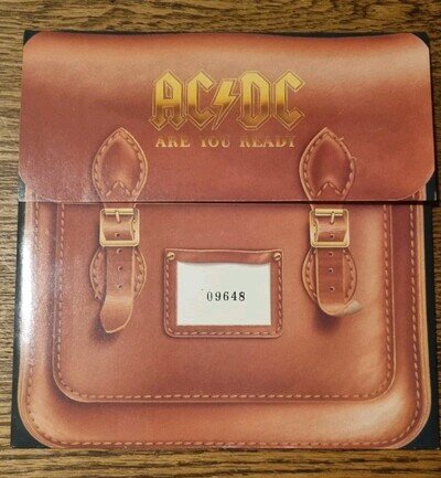 AC/DC ARE YOU READY 1991 UK 7" LTD ED. NUMBERED SATCHEL SLEEVE MINT UNPLAYED