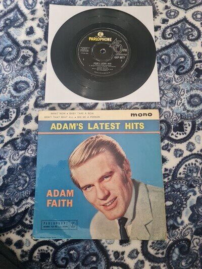 ADAM FAITH ADAM'S LATEST HITS 1960s U.K. EP
