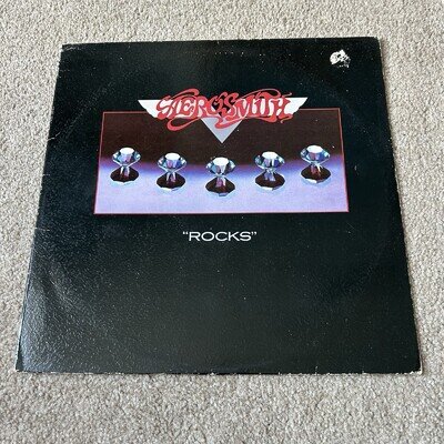 Aerosmith – Rocks Vinyl Record FIRST EUROPEAN Pressing 1976 "Rocks"