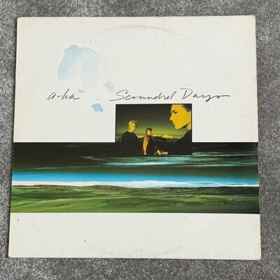 A-Ha - Scoundrel Days, UK Vinyl Album, WX62, Warner Bros Records