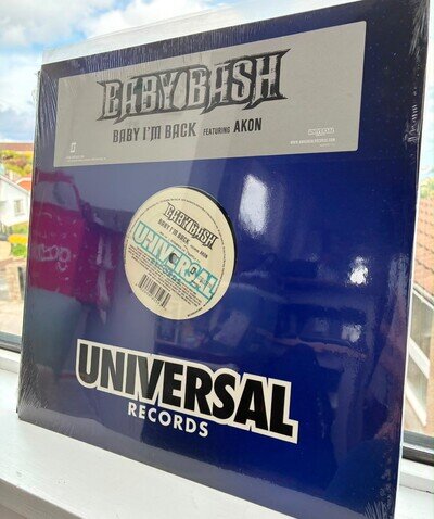 Rare Rap Hip Hop LP record, Sealed/MINT, BABY BASH ft AKON : Baby I'm Back