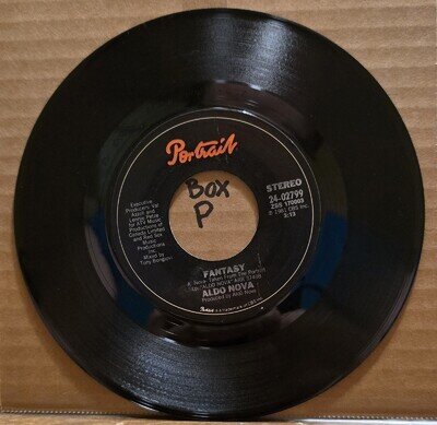 Aldo Nova: Fantasy/Under The Gun - VG+ | 1982 Pop Rock 45rpm - Portrait