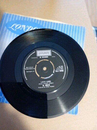 Al Green L-O-V-E ( Love ) 7"45 Vinyl Single Record Issued 1975 EX EX