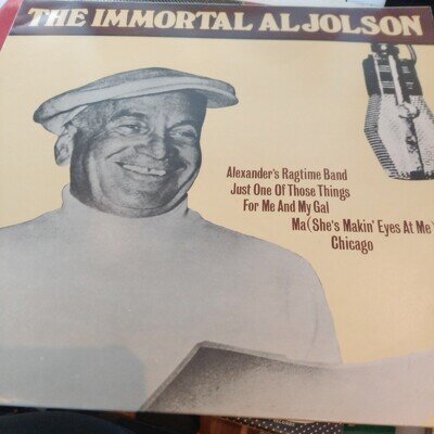 The Immortal AL Jolson. LP In VGC. White Label. MCA