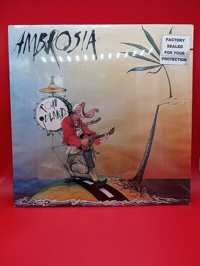 AMBROSIA Road Island - NEW SEALED 1982 LP Record Ralph Steadman Art Rock WB 3638