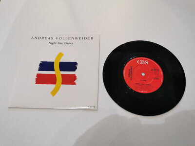 andreas vollenweider night fire dance 7" vinyl record excellent condition