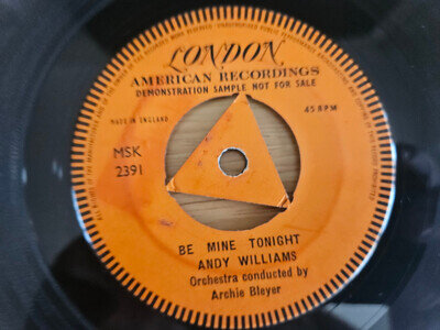 ANDY WILLIAMS - BE MINE TONIGHT/ARE YOU SINCERE - LONDON DEMO