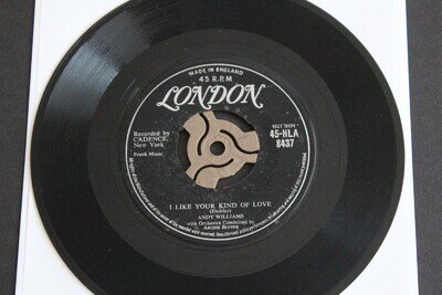ANDY WILLIAMS –I Like Your Kind Of Love/Stop Teasin' Me 1957 London UK,Pop Vocal