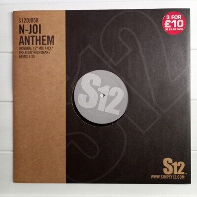 N-Joi – Anthem 2004 Reissue 12" Single Vinyl Record