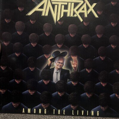 Anthrax “Among The Living” Original U.K. 1987 vinyl Lp + Inner