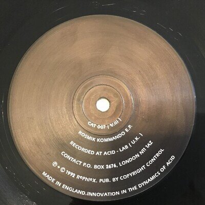 THE KOSMIK KOMMANDO - KOSMIK KOMMANDO EP - 1992 ORIGINAL APHEX TWIN - VG++