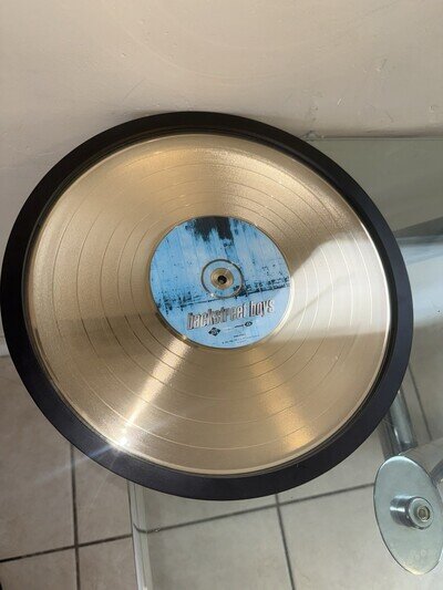 Backstreet Boys Custom Made Frame With Gold Plated Record