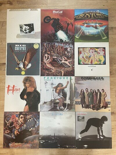 Job lot x 12 Vinyl 80's LP's Foreigner, Big Country, Fleetwood Mac VG+ - NM