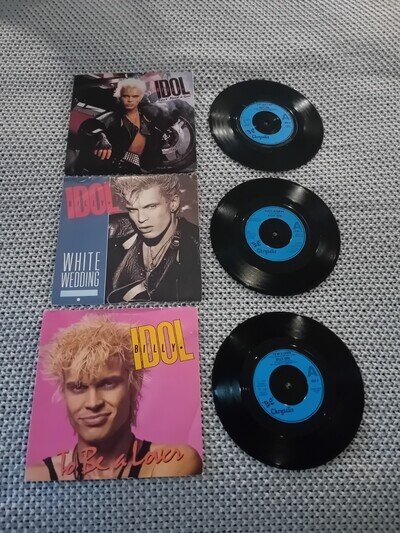 Billy Idol - 3 x 7" Vinyl Singles / Records
