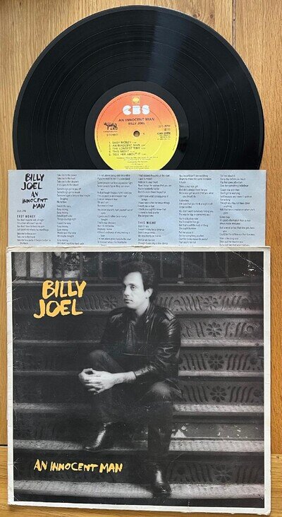 BILLY JOEL : AN INNOCENT MAN Vinyl LP + Lyric Inner best