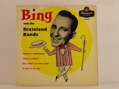 BING CROSBY AND THE DIXIELAND BANDS NOBODYS SWEETHEART (109) 4 Track 7" Single i