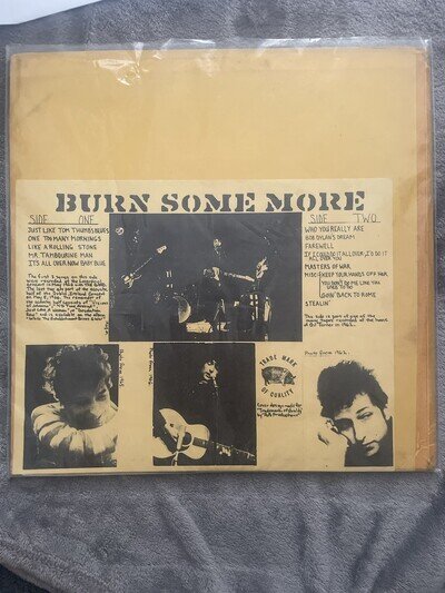 Rare Bob Dylan Lp Burn Some More