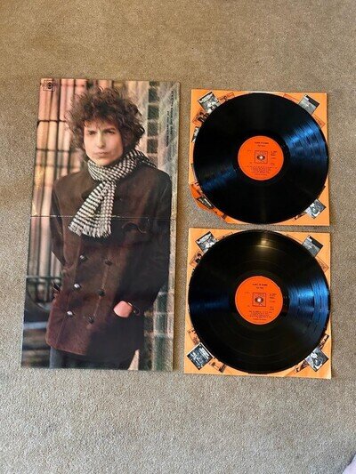 EX+/EX+ BOB DYLAN BLONDE ON BLONDE A1 B1 C1 D1 STUCK INSIDE MOBILE SLEEVE LABEL