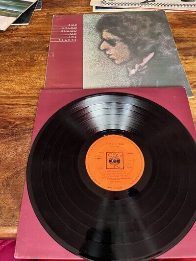 Rare Folk Rock Bob Dylan Blood On The Tracks Lp 12” Vinyl