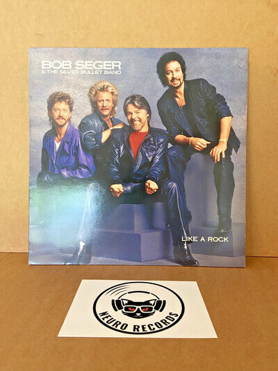 BOB SEGER & SILVER BULLET BAND 'Like A Rock' LP [EX+/EX+] CLEANED & PLAY TESTED